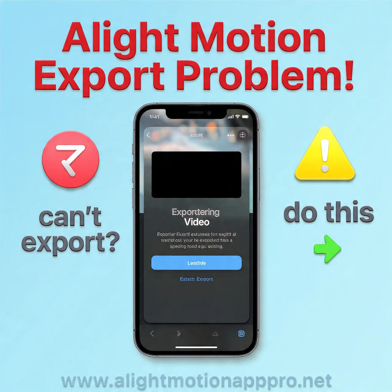 Alight Motion Export Problem
