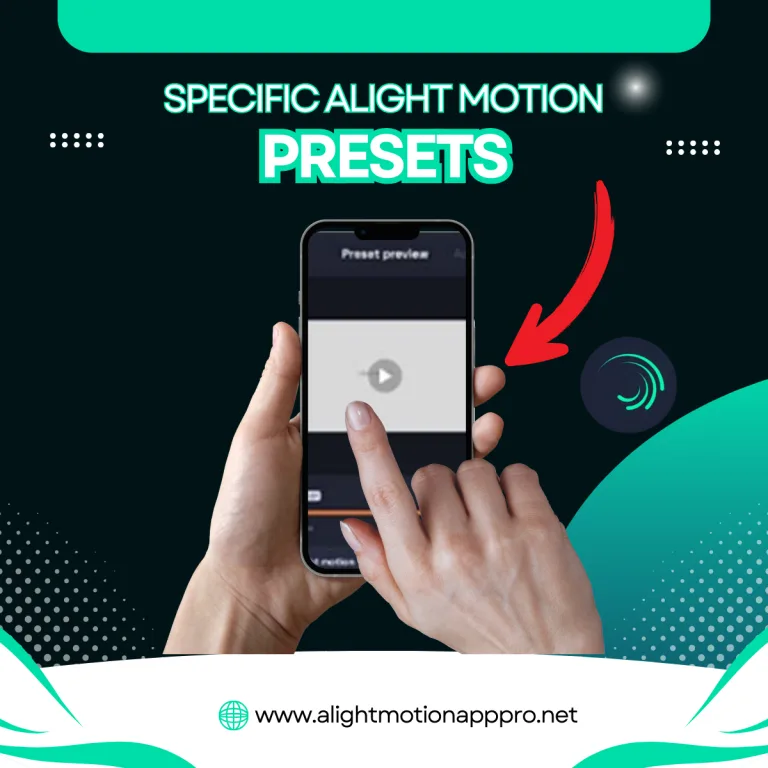 specific alight motion presets