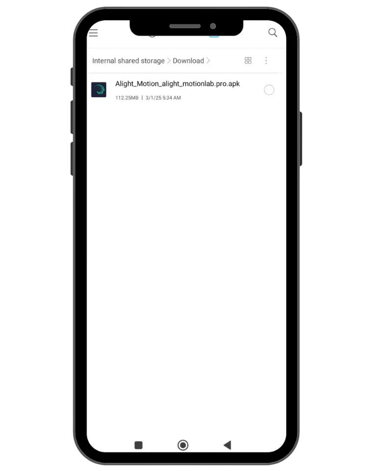 How do you download Alight Motion Pro on Android Step 2