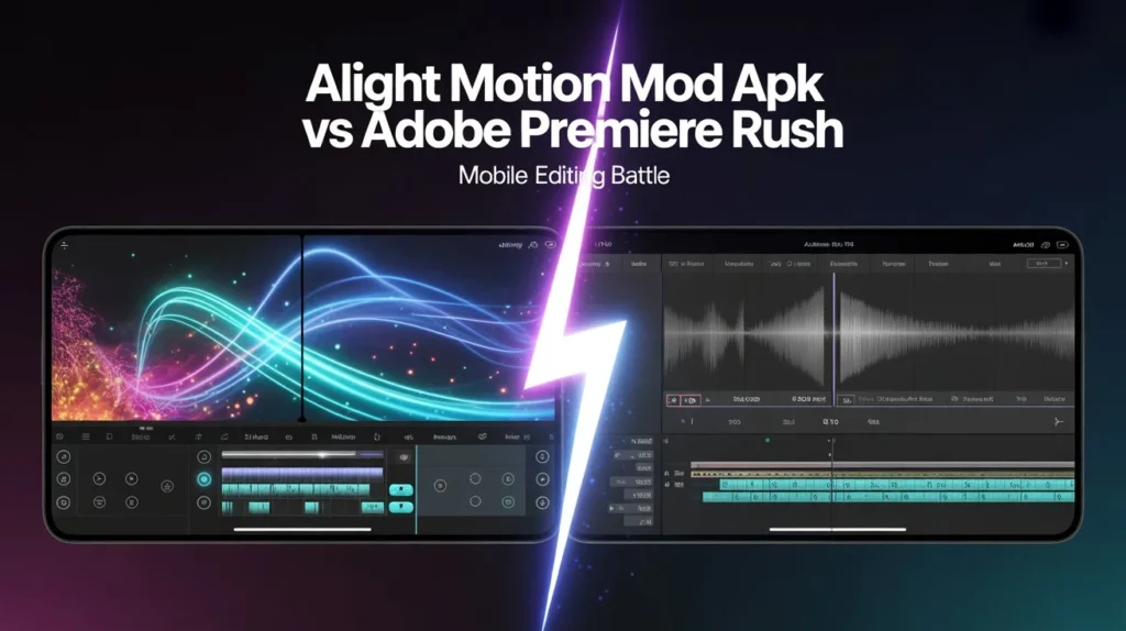 Alight Motion Mod APK vs Adobe Premiere Rush