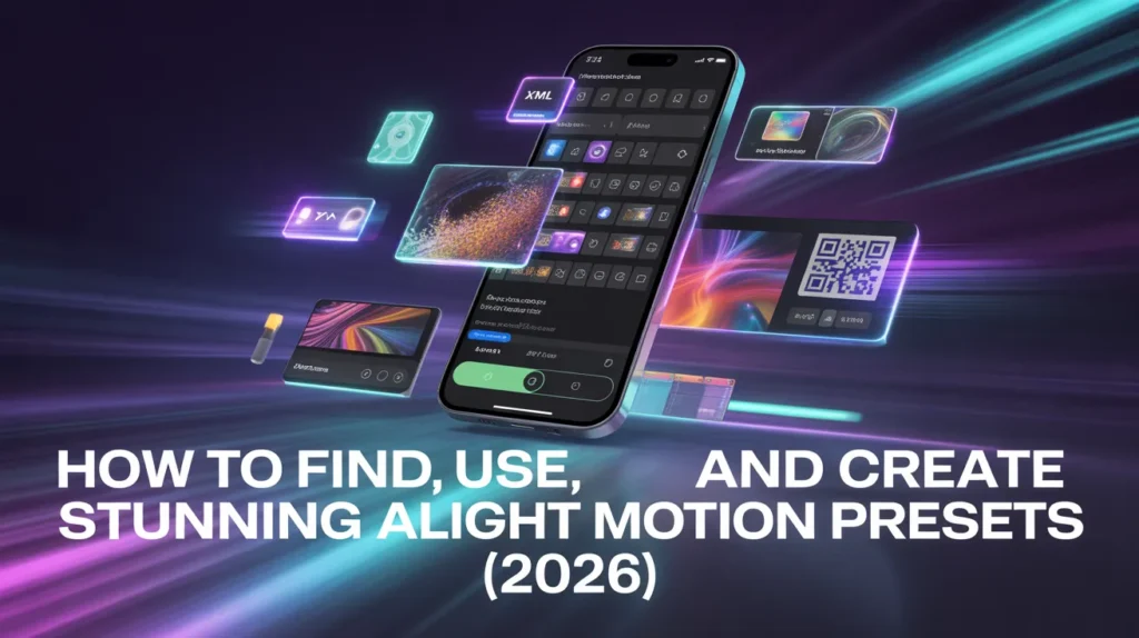 How to Find, Use, and Create Stunning Alight Motion Presets