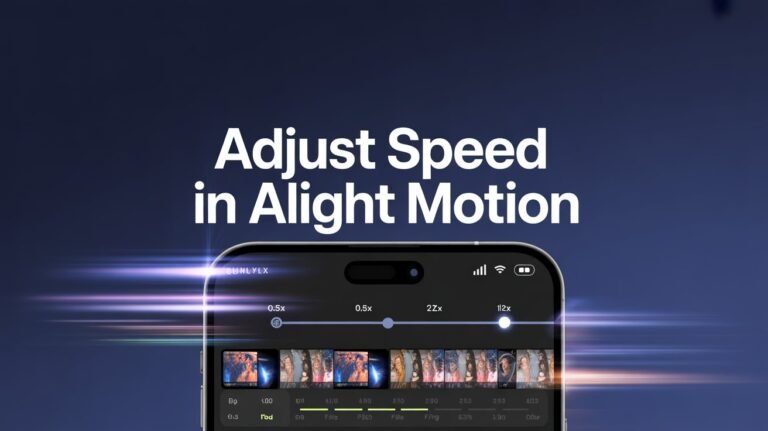 How To Adjust Speed in Alight Motion Mod APK