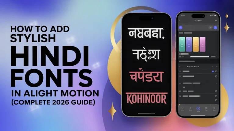 How to Add Stylish Hindi Fonts in Alight Motion (Complete 2026 Guide) (1)